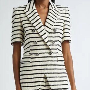 NEW Veronica Beard Jenny Stripe Short Sleeve Dickey Jacket - 2 - NWT